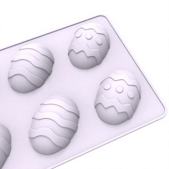 Silikonowa forma na jajka wielkanocne do czekolady, kostek lodu, rękodzieła z żywicy, klasy spożywczej, elastyczne formy jajeczne, łatwe wyjmowanie, produkcja mydła