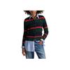 Polo Ralph Lauren Color Block Striped Button Down Long Sleeve Knit Sweater Women Sweater 211A89539-001