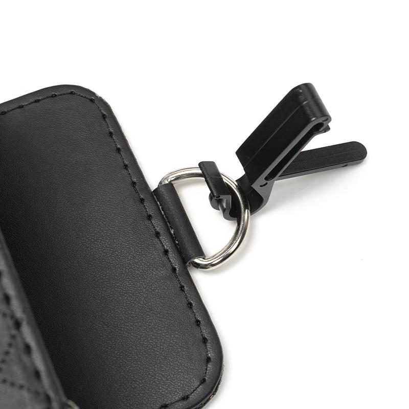 Car Storage Bag Car Air Outlet Debris Bag Mobile Phone Key Sunglasses Leather Organizer Box For Mitsubishi Eclipse Lancer Colt