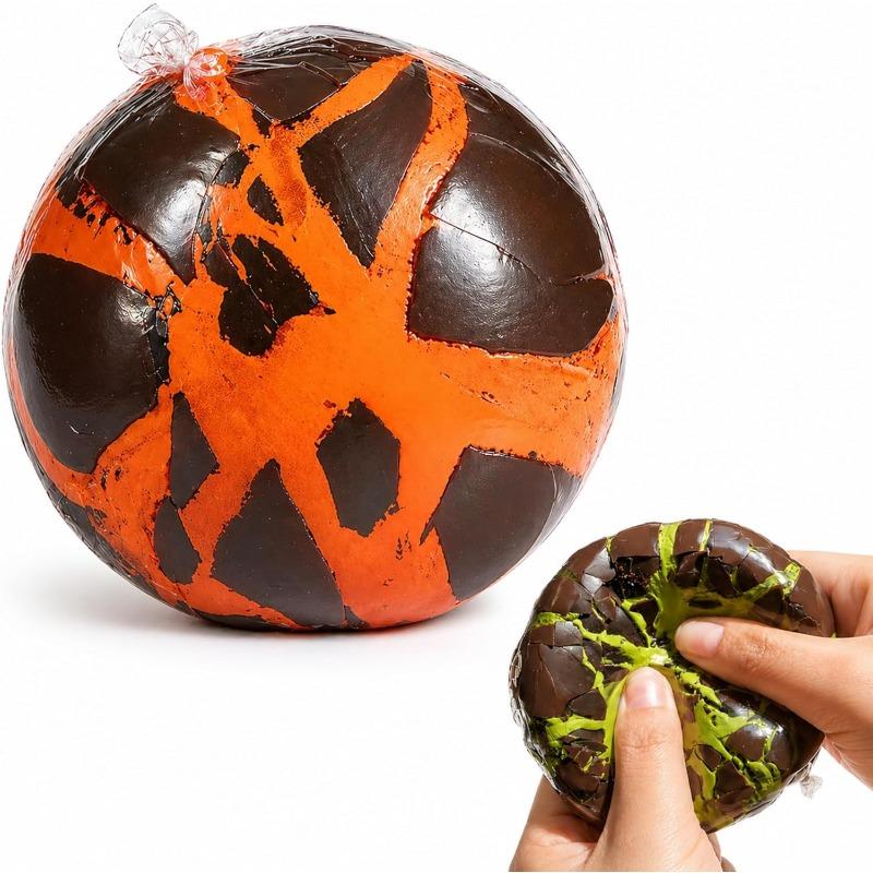 Wax Cracking Squishy, Crunchy Chocolate Squishy Ball, Soft Sensory Squeeze Toy for Stress Relief