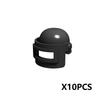 Military Building Blocks Accessories Soldier Figures Soviet Helmets Guard Hat Navy Pirate Firefighter Army Hats Mini Bricks Toys