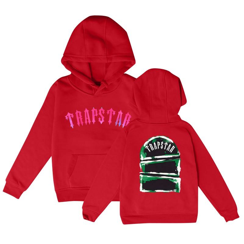 Unisex Letter Print Hooded Sweatshirt Loose Fit Long Sleeve Casual Pullover Winter