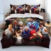 2/3pcs Anime K-King of F-Fighters Bedding Set, Teen and Adult Duvet Cover and Pillowcases Single/Double, Bedroom Decor, Boy Gift