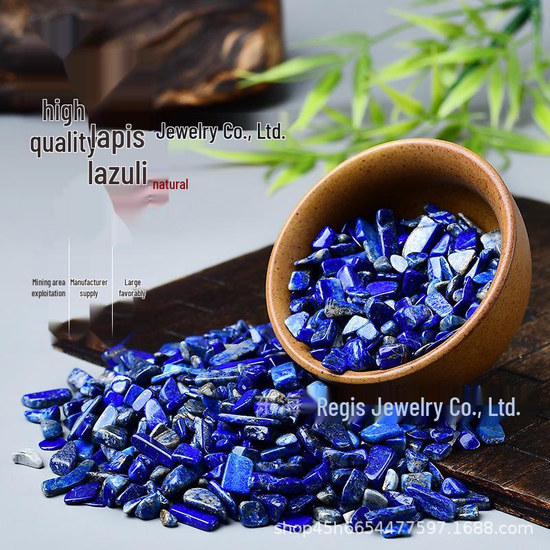 Afghan Lapis Lazuli Crushed Stone for Buddha Offerings, Mandala Jewels, and Aquarium Decor 3-5mm, 100g