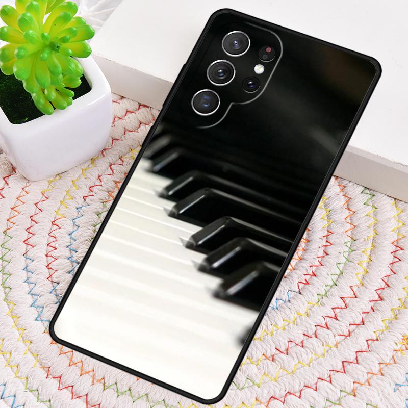 Piano Keys Musical TPU Phone Case For Samsung Galaxy Note 10 Pro S26 S25 S24 S23 S22 Ultra Plus S21 FE S20 Shockproof Cover