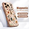 Lettered Skull Pattern Case For iPhone 17 Pro Max Magnetic For Magsafe Hybrid TPU+PC Matte Cover For iPhone 16 15 14 13 Pro Max