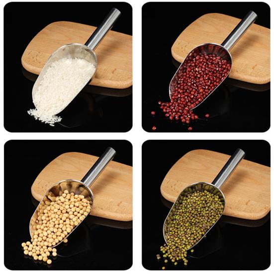 Ice Shovel Stainless Steel Ice Scoop Multi-Purpose  Thickened Rust-proof Food Candy Pet Feeding Ice Shovel