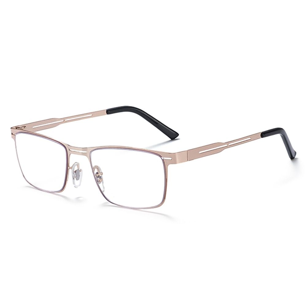 Stainless Steel Men Business Reading Glasses for Reader Women Unisex Presbyopia Optical Eyeglasses +1.0 1.5 2.0 2.5 3.0 3.5 4.0