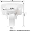 3314067.004B Trailer Mounting Bracket Compatible with Dometic/Sunchaser Awning Parts with 4 Sealing Gasket White (2 Pack)