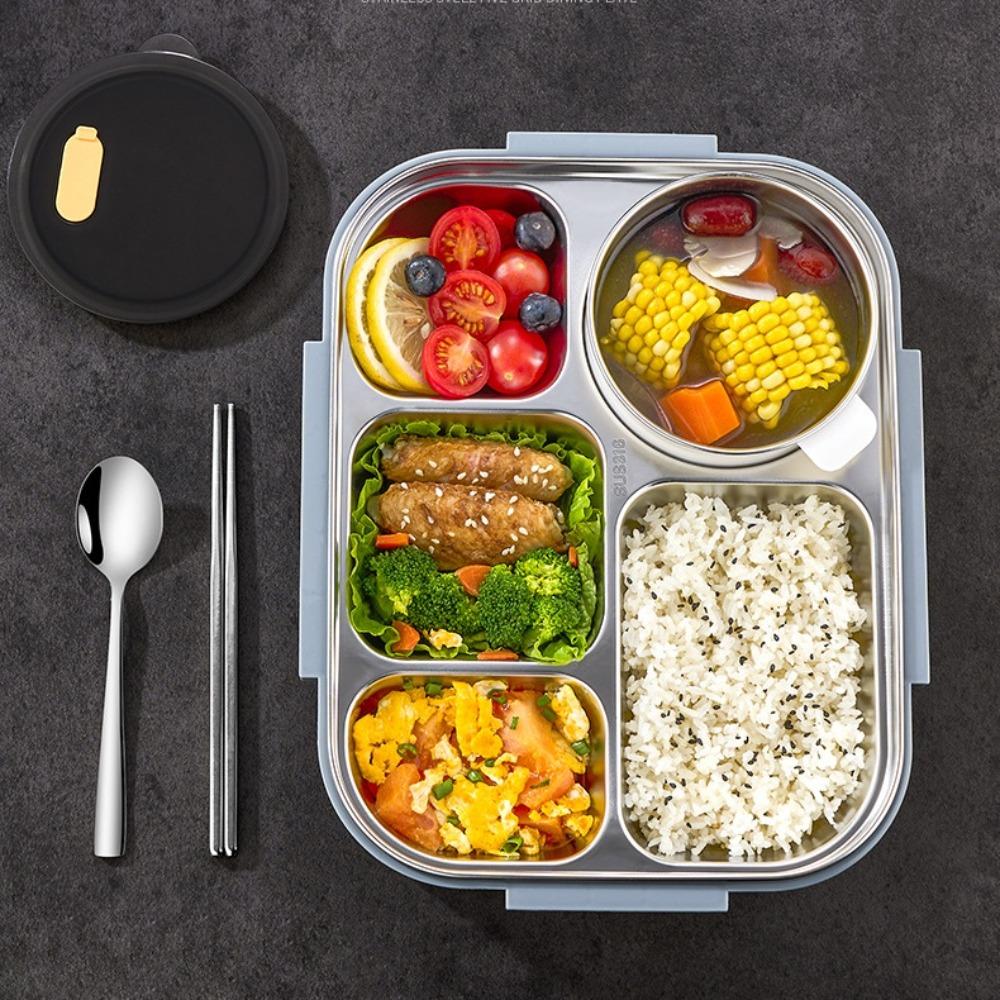 Portapranzo Bento in Acciaio Inossidabile 316 2800 ml Extra Large Contenitore per Alimenti Adatto al Microonde per Scuola/Campeggio Senza BPA Lavabile in Lavastoviglie