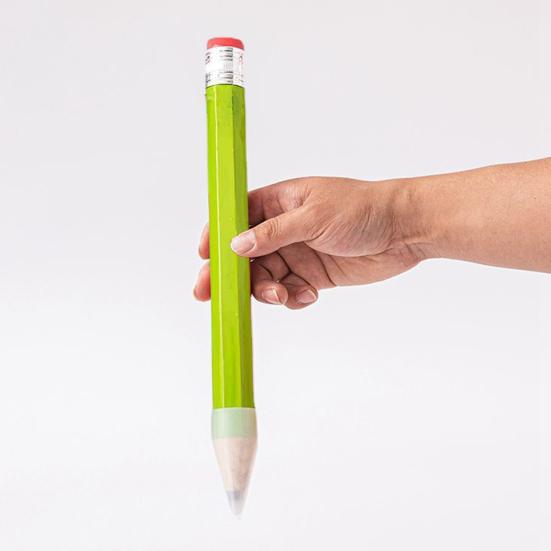 Giant Colored Pencil with Eraser 34cm Wooden Novelty Prop for Decor Photo Shoot Advertising Gift Creative Desk Ornament Unique Present for Artists