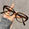 Chic Cat Eye Blue Light Blocking Glasses In Tea Brown Anti-Eyestrain for Comfortable Fit Ideal for Office Gaming  Everyday Use