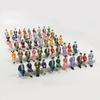 50Pcs Sitting Figures Scale 1:32 Model Figures People Track 1 Painted Color Model Doll Simulation Crafts Garden Decoration