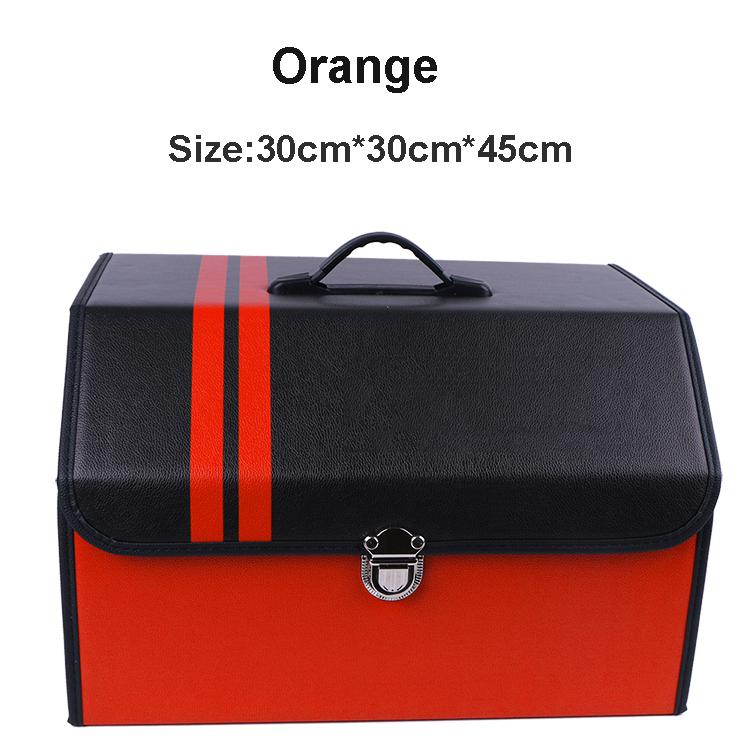 O SHI CAR Organizer Pu Leather Storage Bag Pp Board Collapsible Organizer In the Auto Customized Logo Waterproof Storage