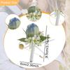 Men Wedding Boutonniere Brooch Pin Romantic Artificial Rose Flower Suit Decoration for