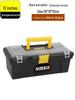 Industrial-Grade Stainless Steel Toolbox: Large, Multifunctional, Portable Storage for Car, Electrician, Household Use.