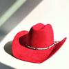 New Handmade Belt Suede Western Cowboy Hat Wide Brim Cowgirl Hat Party Hat  Stage Hat  Cattleman Knight Hat