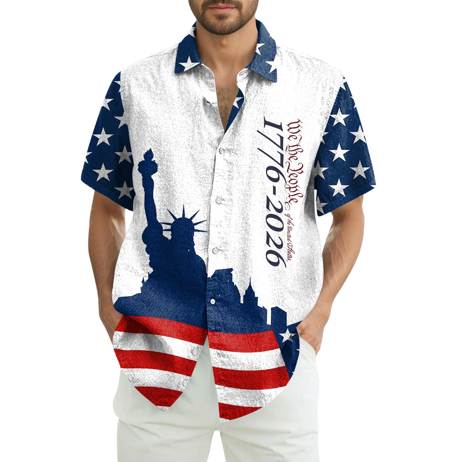 

Men s Casual Short-Sleeve Collared Shirt XL небо синє кольору