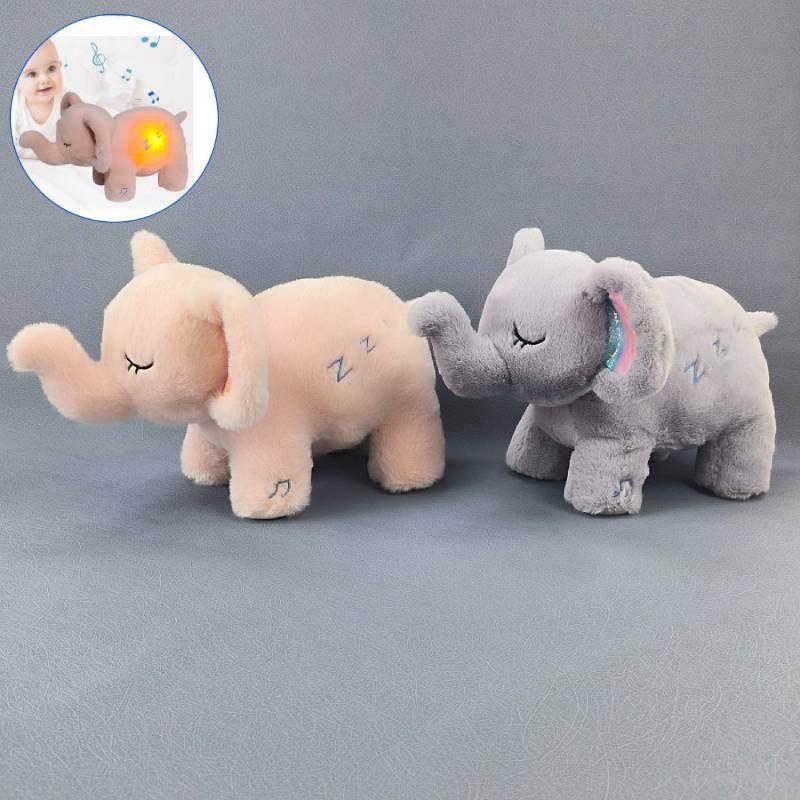 Soft And Cuddly Breathing Elephant Plush Toy For Babies Perfect Sleep Companion Gift