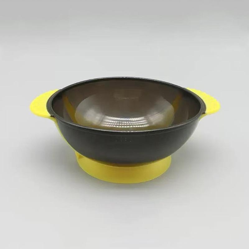 

Professional Hair Coloring Tool Set – Dye Mixing Bowl with Suction Cup for Secure Placement, Ideal for Salon and Styling Use жовтий