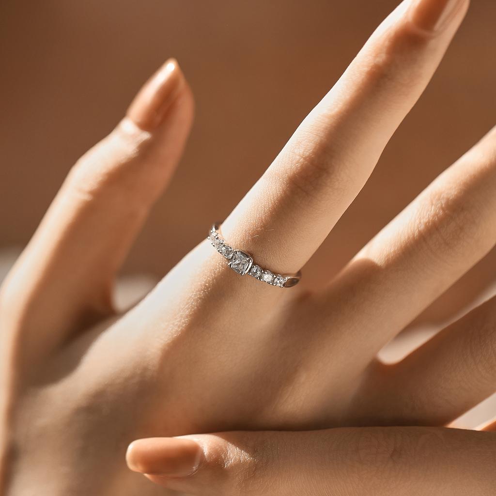 925 Sterling Silver Elegant Sweet Sugar Finger Rings For Women Yellow Clear Dazzling Cubic Zirconia Rings Fine Jewelry