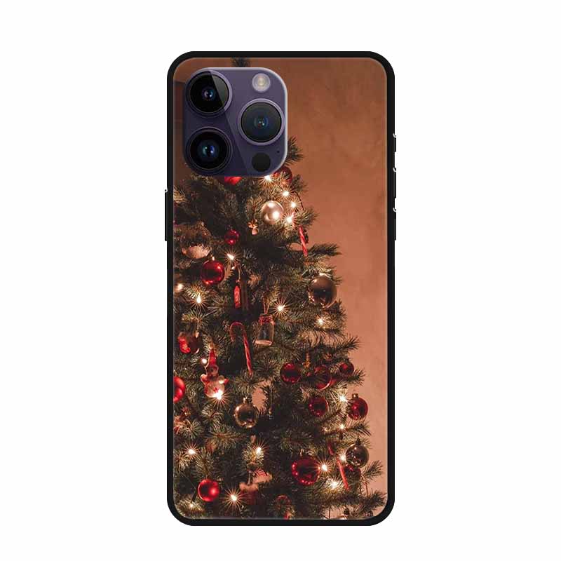 Christmas Case For iPhone 15 Pro Max Cover iPhone 15 Plus Lovely Soft Silicone TPU Back Phone Case For iPhone 15 Pro Cover Coque
