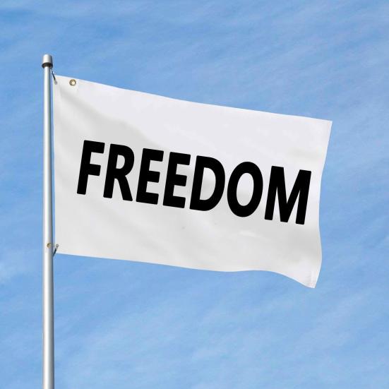 Freedom Flag Garden Charlie Banner with Grommets Outdoor Fade-Resistant Patriotic Flag for Deck Patio Porch Backyard Decoration