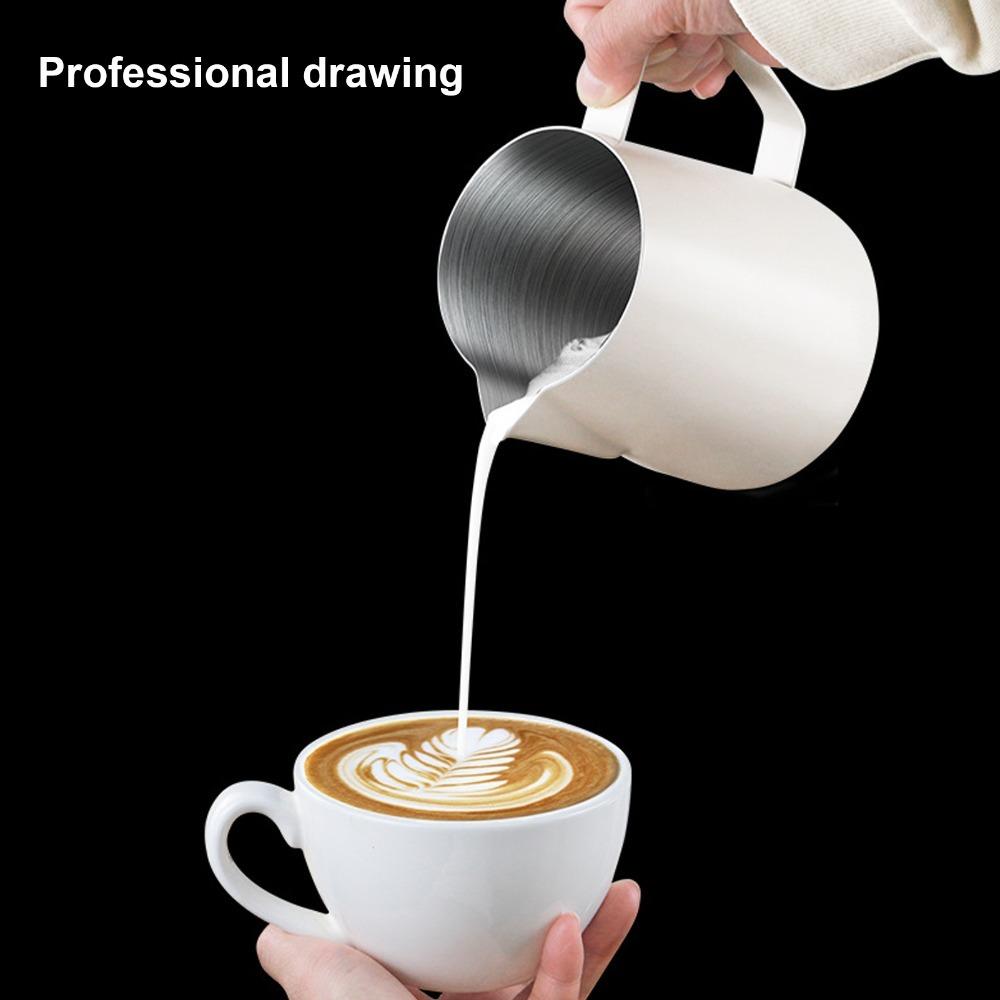 700ml Capacity Steaming Pitcher Stainless Steel Milk Frothing Pitcher  Milk Frother Maker