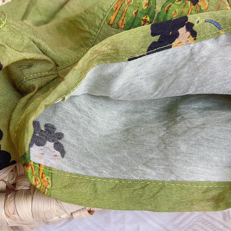 Girls' Chinese-Style Camisole and Shorts Set - Summer Collection