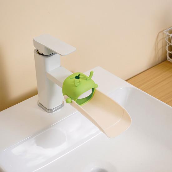 Sink Faucet Extender Cartoon Deer Shape Prevents Splashing Optimal Water Output Toddlers Kids Hand Washing Faucet Extension Port for Bathroom Kitchen