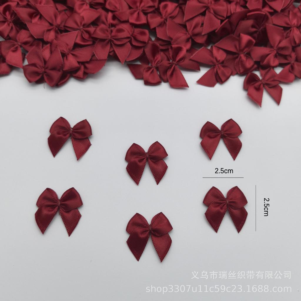 Bekleidungszubehör DIY Handgemacht Fadengebundenes Band Wickeln Mini Kleine Schleife Unterwäschezubehör