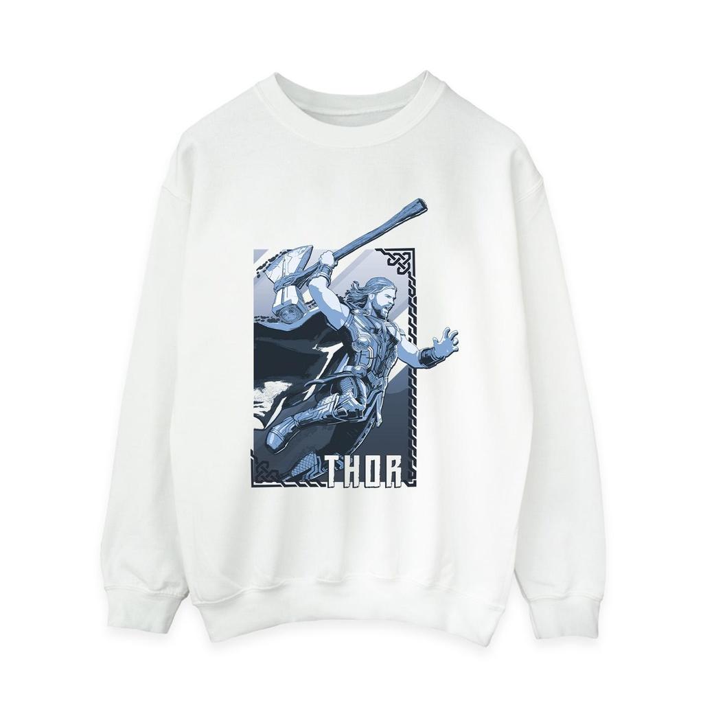 Marvel Womens/Ladies Thor Love And Thunder Attack Sweatshirt