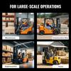Pallet Fork Extensions, 84" Length 4.5" Width, Heavy Duty Carbon Steel Fork Extensions for Forklifts, 1 Pair Forklift Extensions, Industrial Forklift