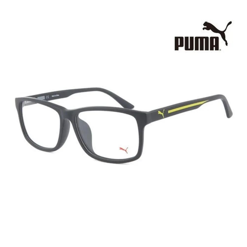 Puma Eyeglass Frames PE0009OA 002 Square Horn-rimmed Glasses for Women and Men