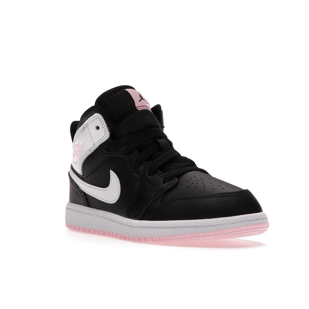 Air Jordan 1 Mid PS Černá Arktická Punč Dětské Tenisky Bílá 640737-061