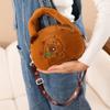 Plush Capybara Capybara Plush Handbag Large Capacity Cartoon Shoulder Bag  Female Lady Girl