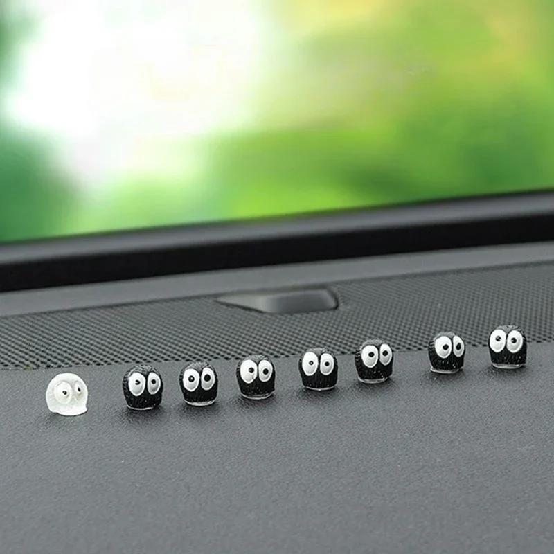 Cute Black Elf Car Interior Decoration 5/10/40PCS Funny Auto Center Console Rearview Mirror Ornaments For Car Elves Accessories