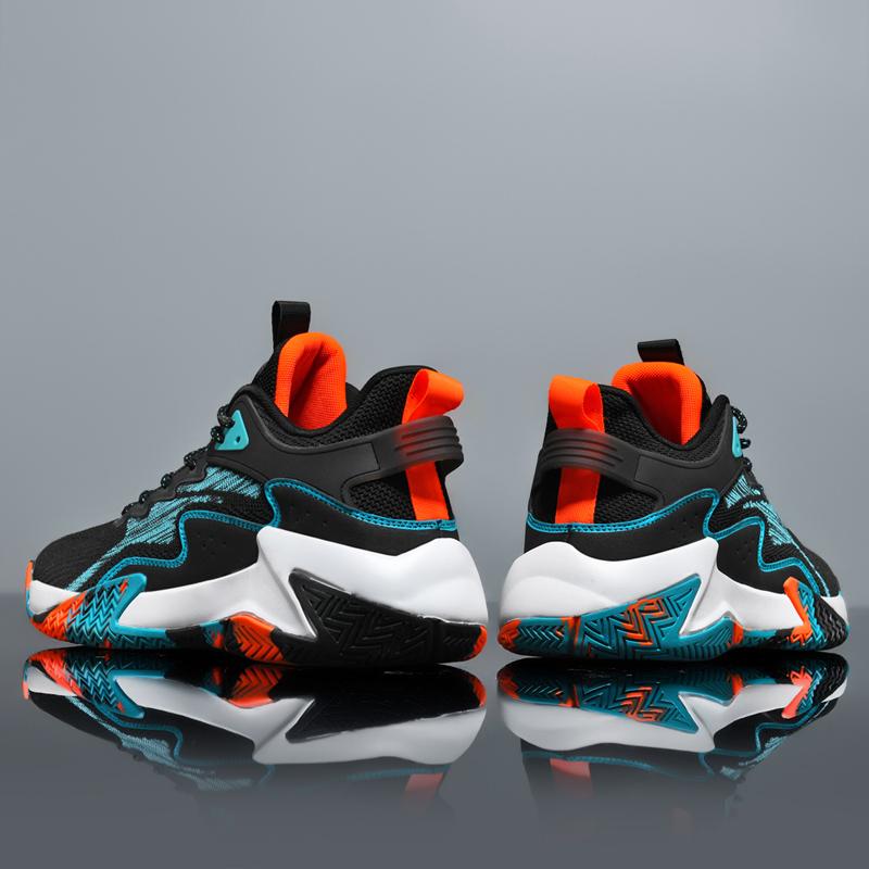 Fashion Men's Basketball Shoes Breathable Non-Slip Casual Sneakers Rubber Sole Lightweight Sports Shoes Large Size39-48