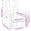 Massage Chair Burgundy Fabric