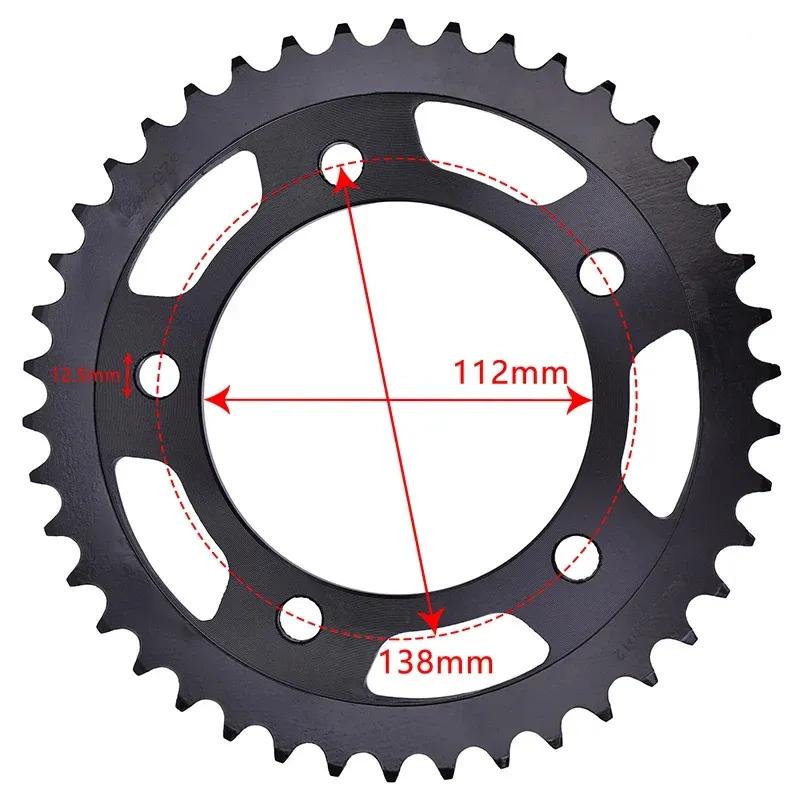 525-15T 42T Motorcycle Front Rear Sprocket For Honda CB600 F S F2 Hornet CBF600 N S Cowl ABS CBR600 F3 SE FV FW CB CBR CBF 600