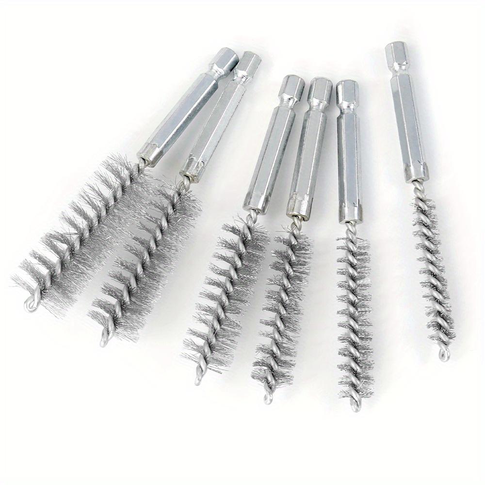 3/9Pcs Copper Pipe Cleaner Set For Power Drill Tube Cleaning Brush Cleans Copper Pipes Tubes And Fittings For Soldering