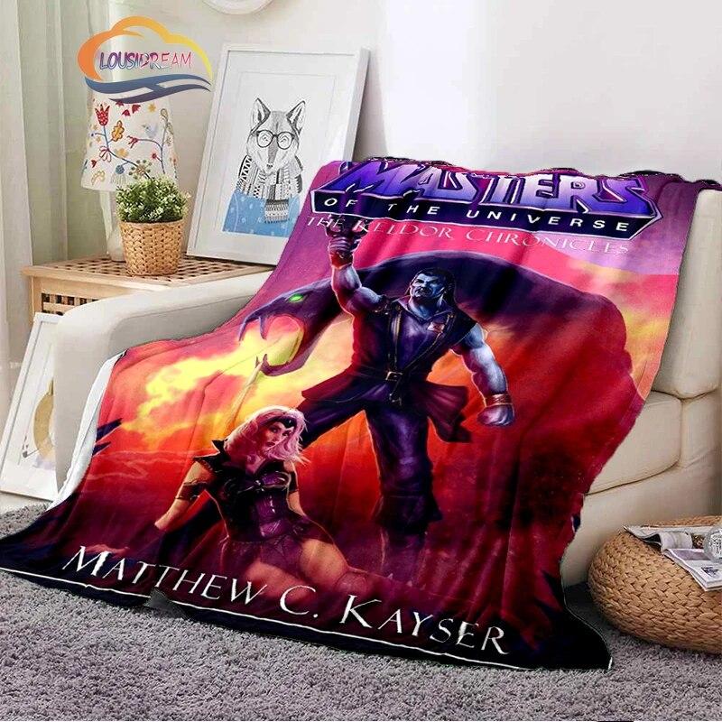Fashion Cartoon Masters of the Universe Blanket3D Print He-Man Rectangle Blanket Flannel Blanket Wearable Blanket Sofa  Blanket