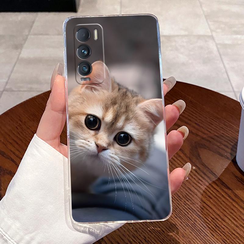 Jelly Casing For Realme GT Explorer Master/GT Master Explorer Edition Clear Silicon Soft TPU Back Cover Cute Cat Protective Case