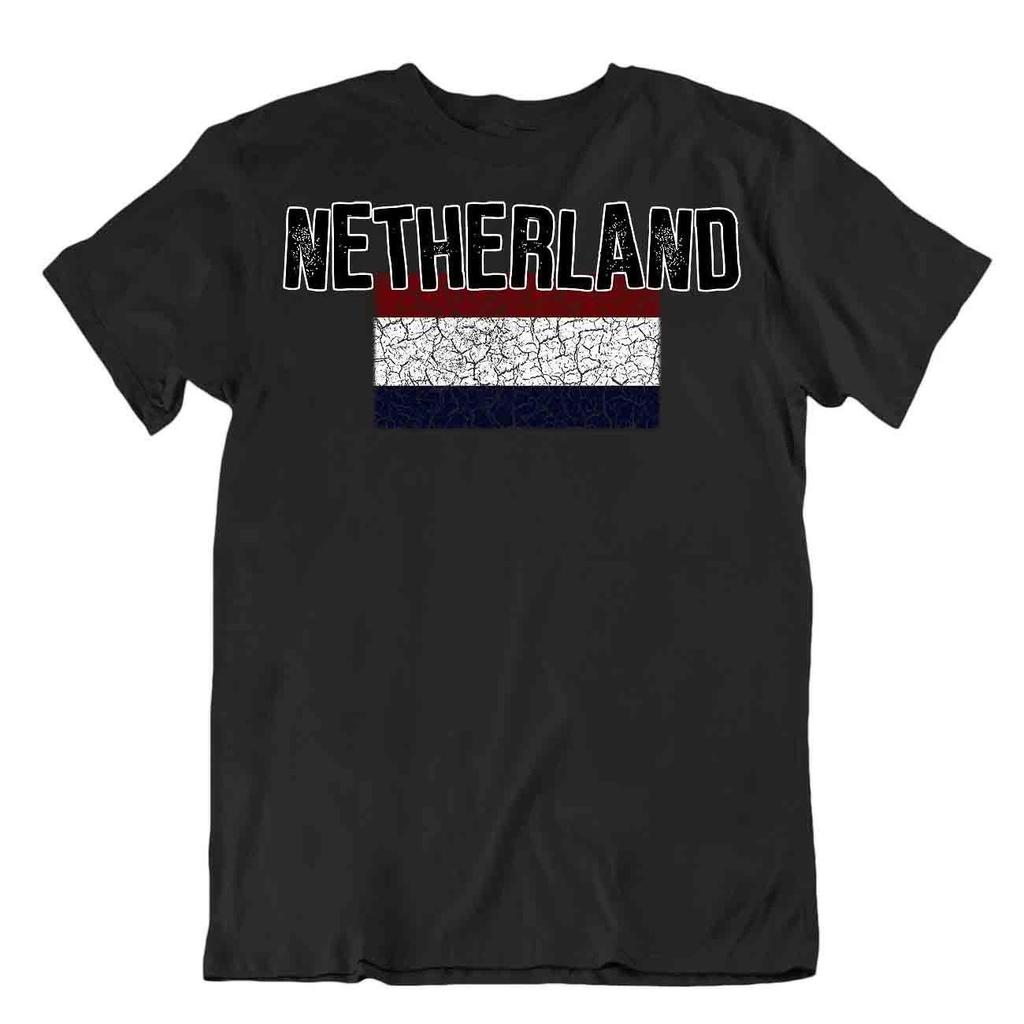 Flag T-Shirt Netherlands Fashion Country Souvenir Gift Tee Pride Logo