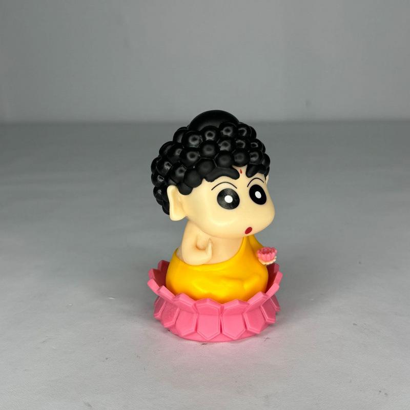 Jigong Xiaoxin, Buddha Xiaoxin, Crayon Xiaoxin COS Jigong Figure, Car Center Console Decorative Chassis Ornament