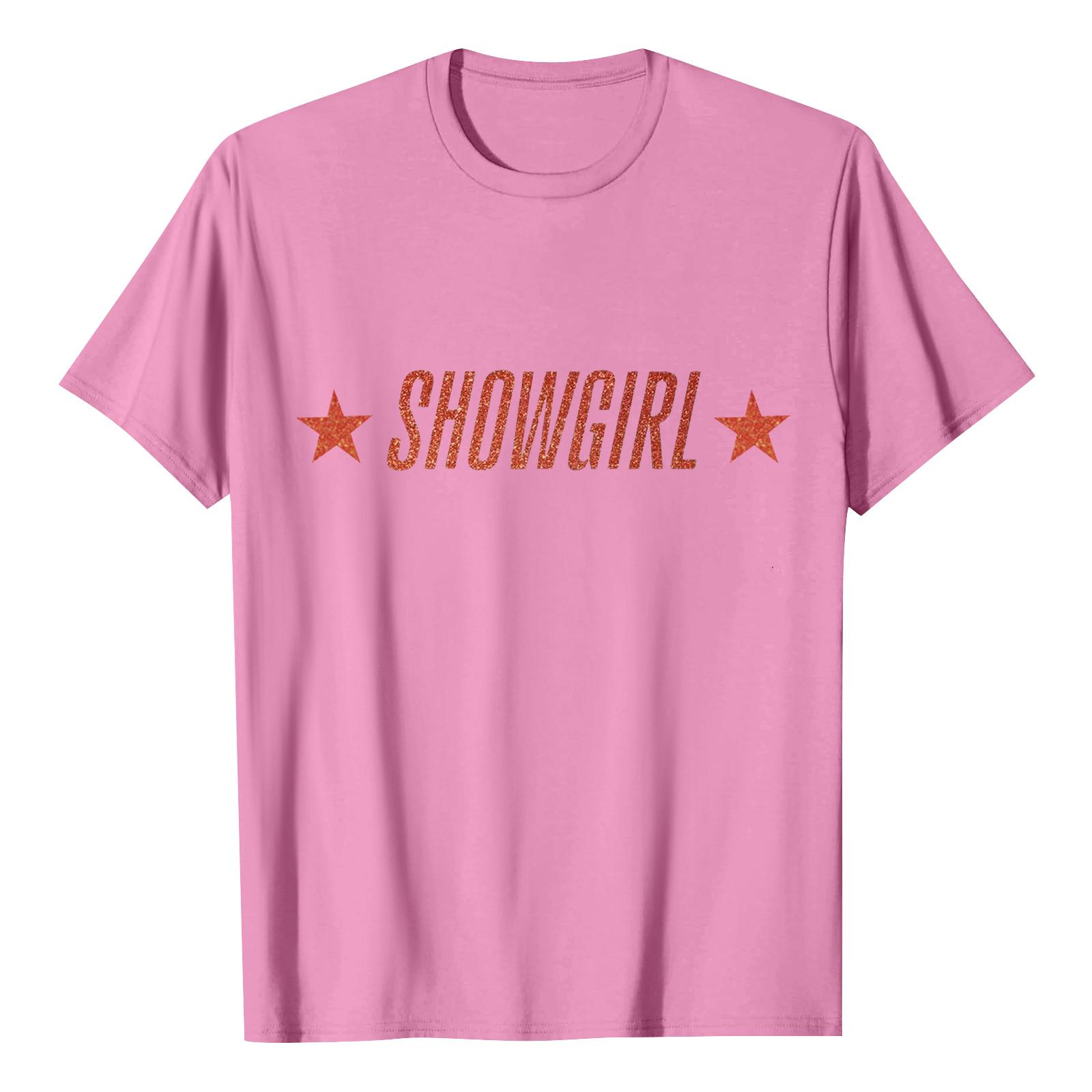 

Унисекс Повседневная футболка с коротким рукавом и принтом букв S розовый