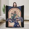 Sub-Zero Mortal Kombat Wool Blankets Fashion Throw Blankets for Home Hotel Sofa 200x150cm Plush Thin Quilt