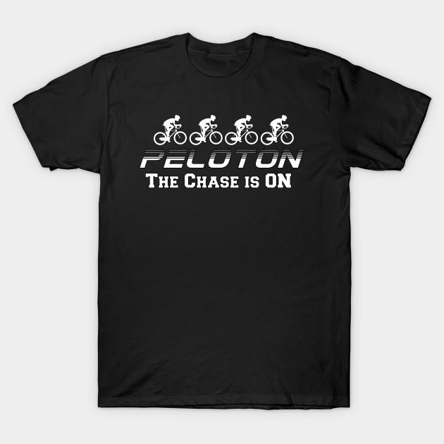 

Men Black Print T-shirt Peloton - The Chase Is On No-Cut Transfer Paper Print Cotton Tshirt - Men s Summer Cotton Graphic Tee S разноцветный