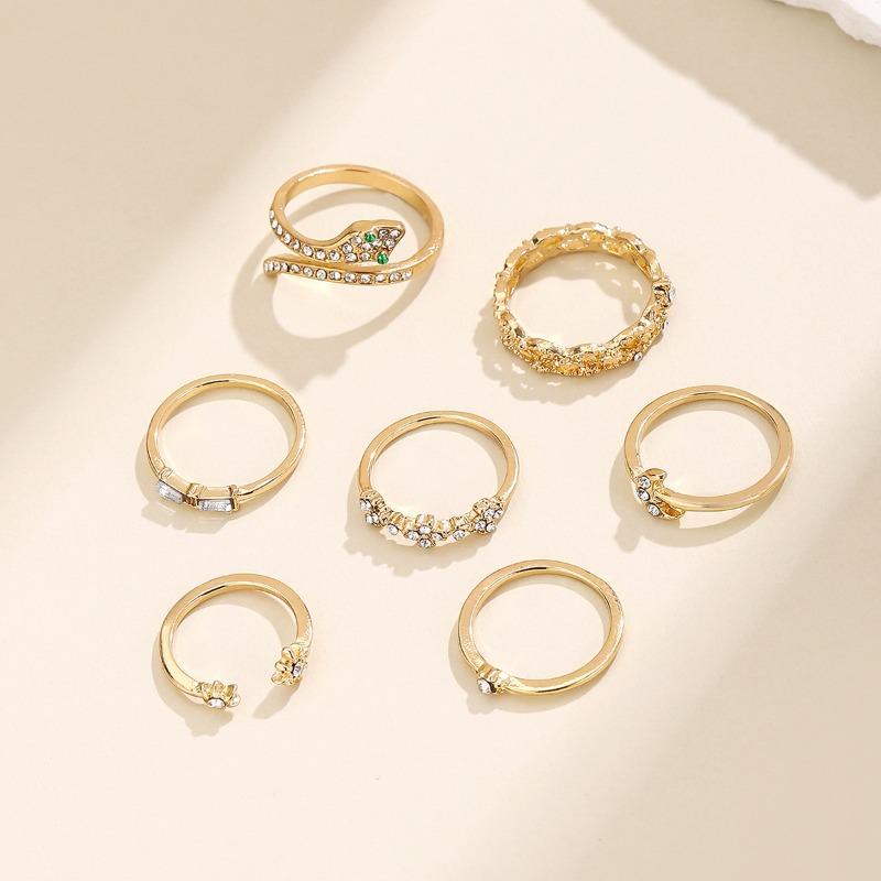 Jewelry Women's Tide Adjustable Opening Alloy Ring Niche Design Fashion Personality Light Luxury Cold Wind