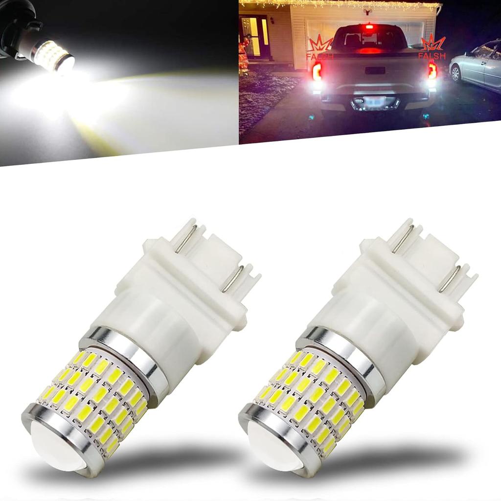 iBrightstar 9-30V Flashing Strobe Blinking Brake Lights 1157 2057 2357 7528 BAY15D LED Bulbs with Projector Replacement for Tail Brake Stop Lights,